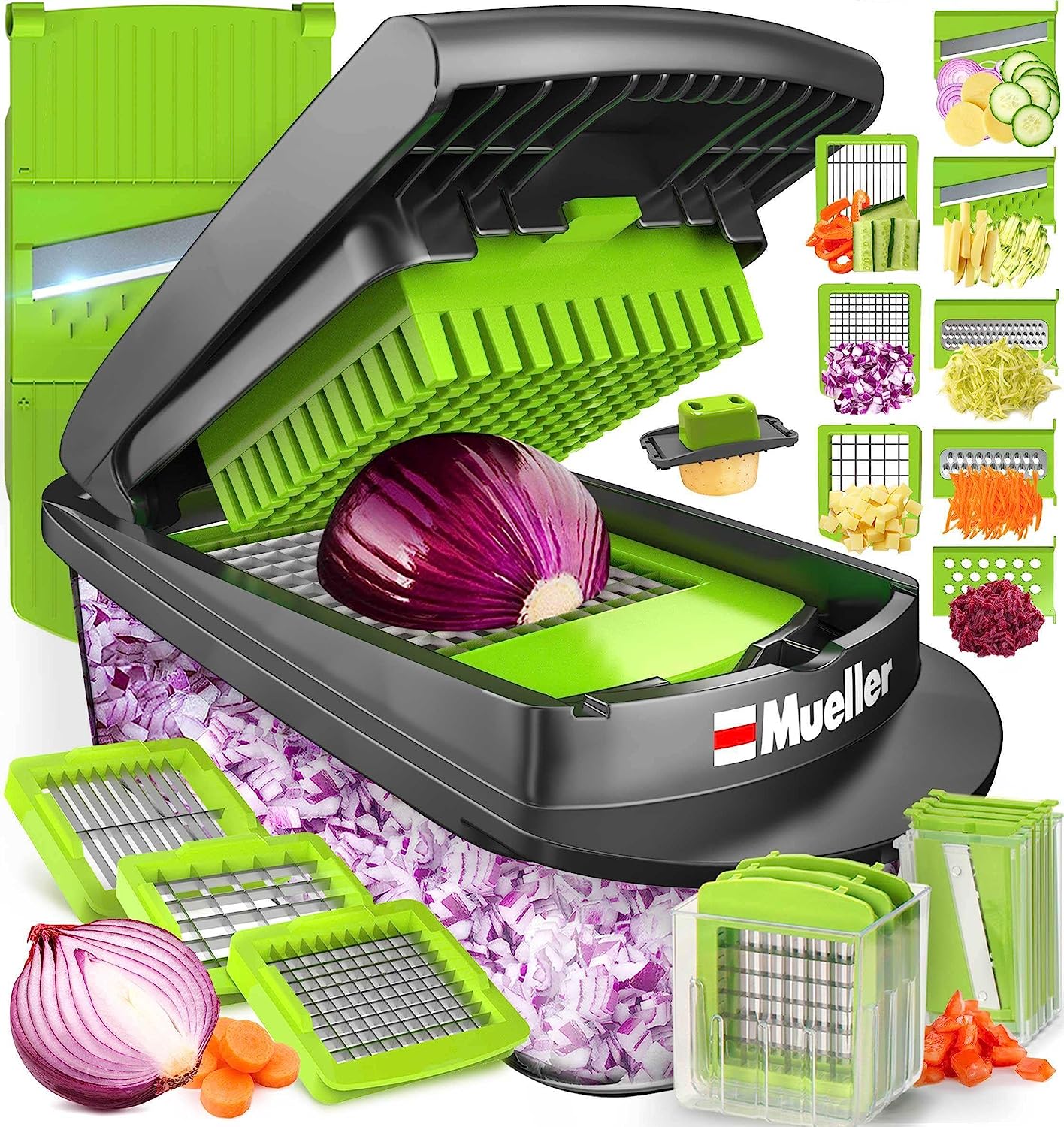 Mueller Pro-Series 10-in-1 Vegetable Chopper